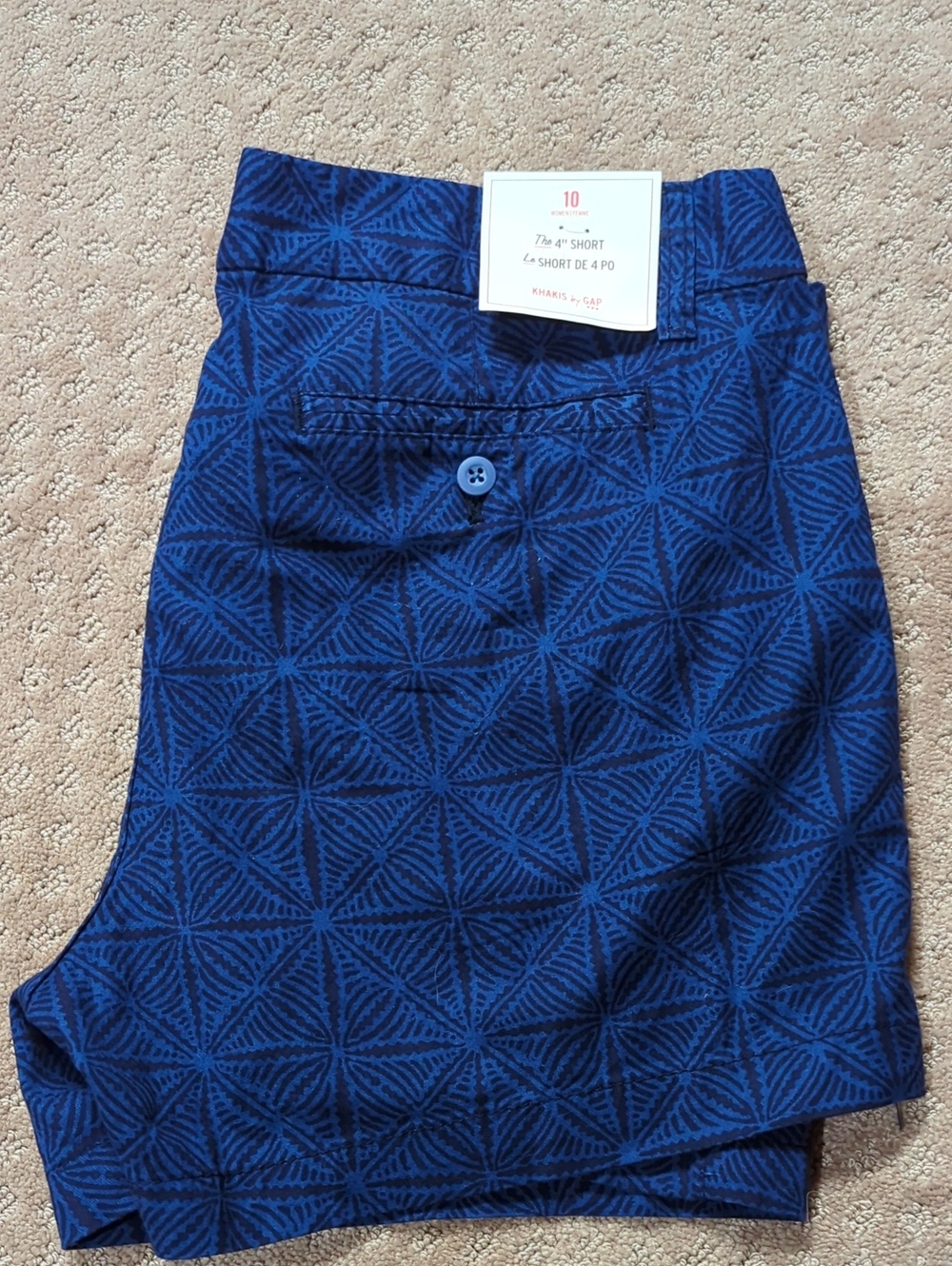 GAP Blue Geometric Print Women’s Shorts